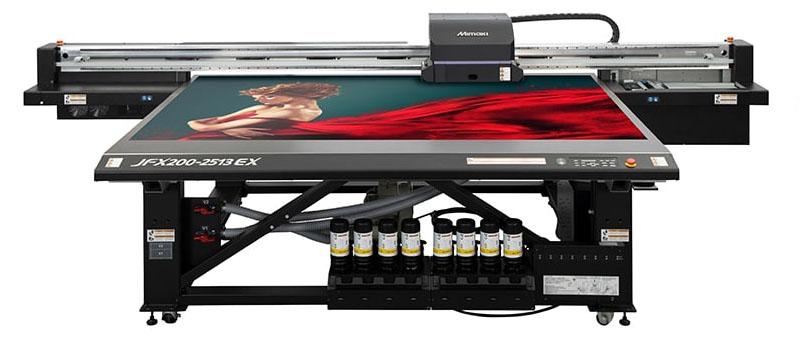 Mimaki JFX200-2513 EX UV-LED Flatbed Printer